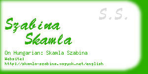 szabina skamla business card